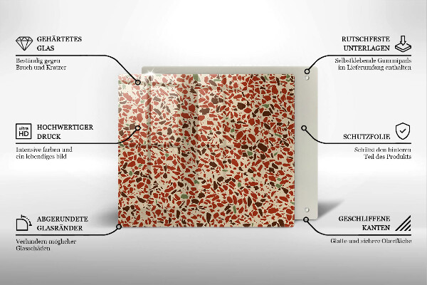 Skleněná deska do kuchyně Jemná kamenina