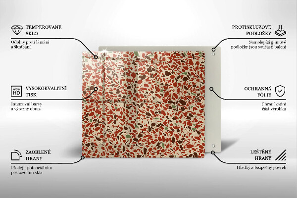 Skleněná deska do kuchyně Jemná kamenina