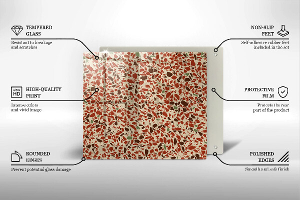 Skleněná deska do kuchyně Jemná kamenina