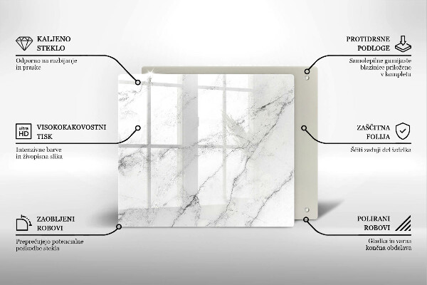 Skleněná krájecí deska Elegantní textura mramoru