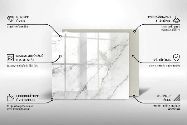 Skleněná krájecí deska Elegantní textura mramoru