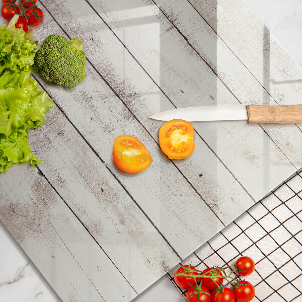 Skleněná krájecí deska Staré dřevěné desky