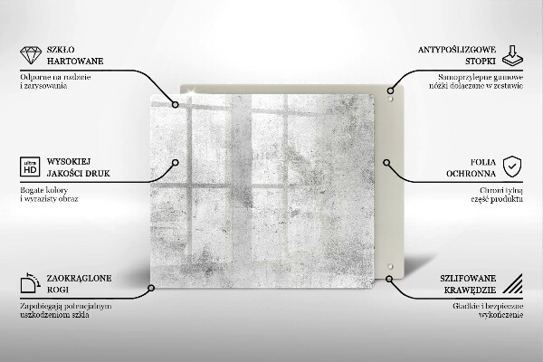 Skleněná deska do kuchyně Betonová textura