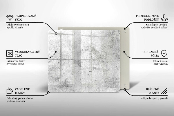 Skleněná deska do kuchyně Betonová textura