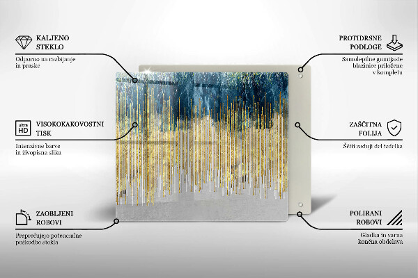 Krájecí prkénko skleněné Designérská abstrakce