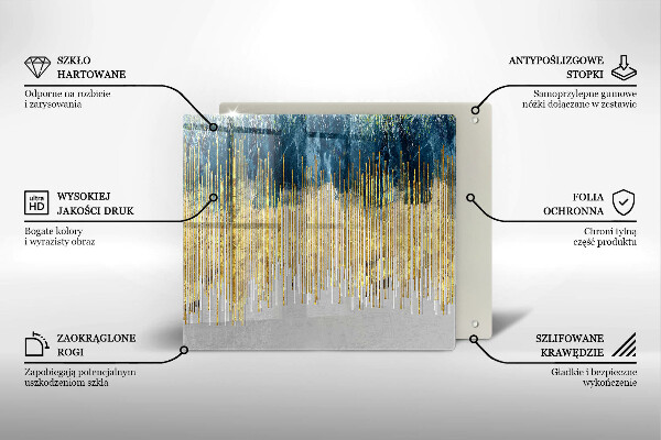 Krájecí prkénko skleněné Designérská abstrakce