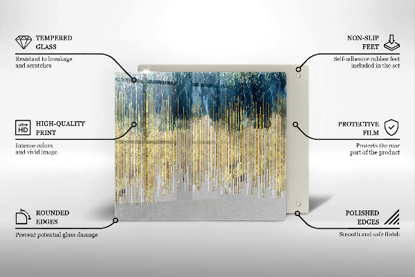 Krájecí prkénko skleněné Designérská abstrakce