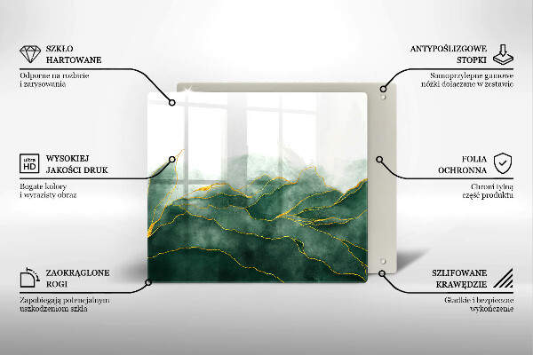 Krájecí prkénko skleněné Abstraktní příroda