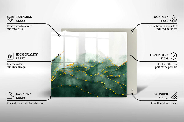 Krájecí prkénko skleněné Abstraktní příroda