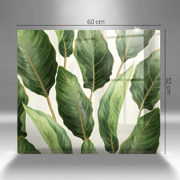 Krájecí prkénko skleněné Banánové listy