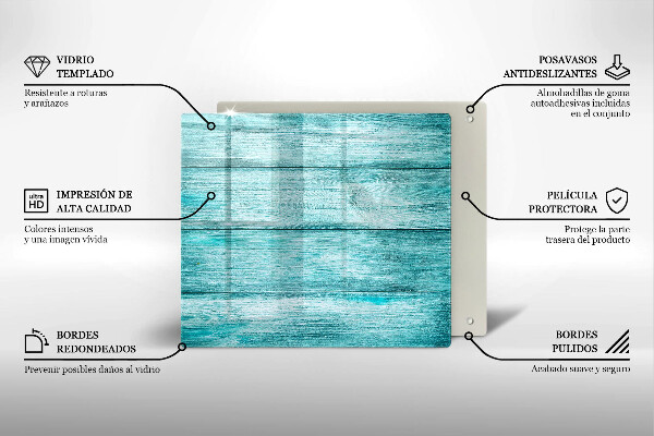 Krájecí prkénko skleněné Vintage dřevěné desky