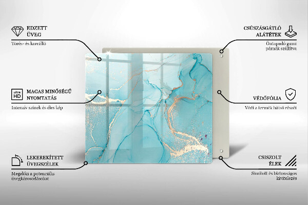 Krájecí prkénko skleněné Kamenná abstrakce
