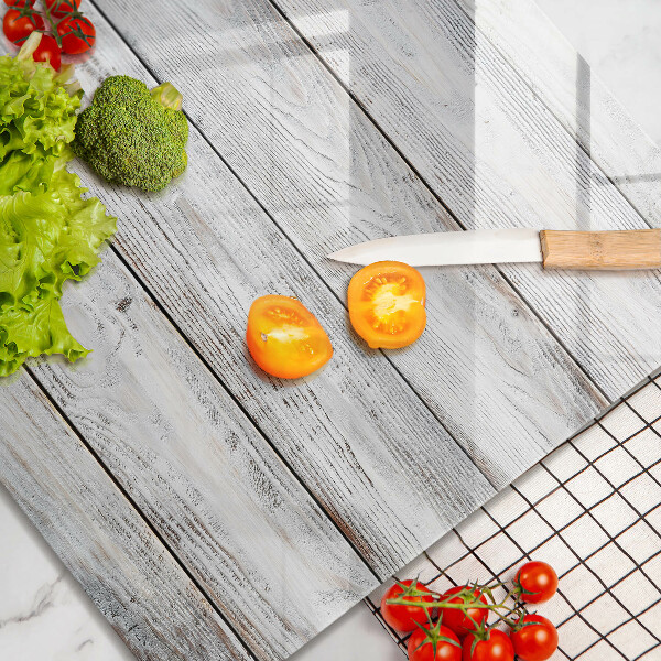 Krájecí prkénko skleněné Světlé dřevěné desky