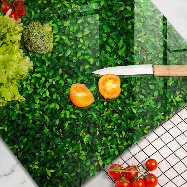 Krájecí prkénko skleněné Rostlina s malými listy