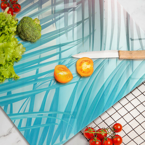 Krájecí prkénko skleněné Pastelové listy