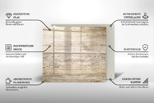 Krájecí prkénko skleněné Dřevěná prkna