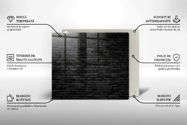 Skleněná krájecí deska Zeď cihlová zeď