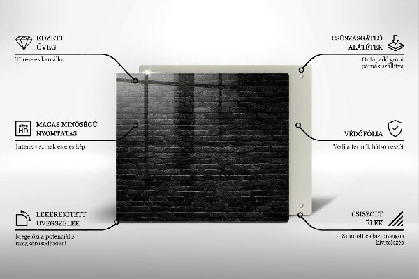 Skleněná krájecí deska Zeď cihlová zeď