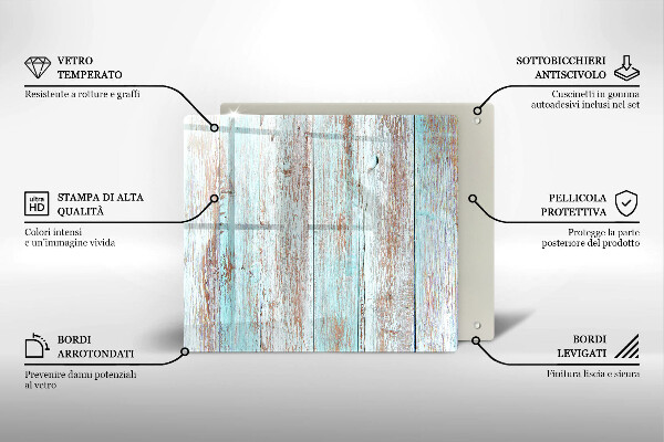 Skleněná krájecí deska Staré vintage desky