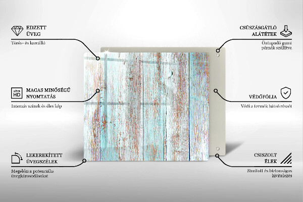 Skleněná krájecí deska Staré vintage desky