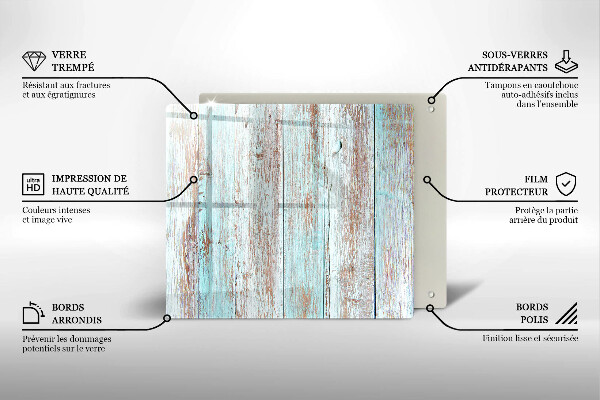 Skleněná krájecí deska Staré vintage desky