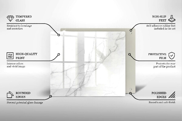 Krájecí prkénko skleněné Mramorové kamenné pozadí