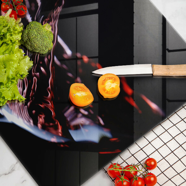 Skleněná deska do kuchyně Sklenka červeného vína