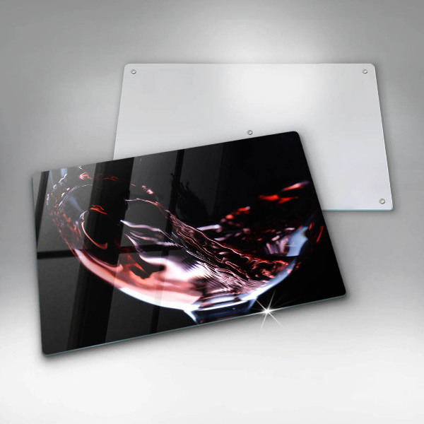 Skleněná deska do kuchyně Sklenka červeného vína