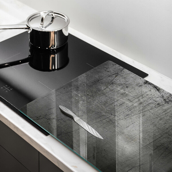 Skleněná deska do kuchyně Kovová textura