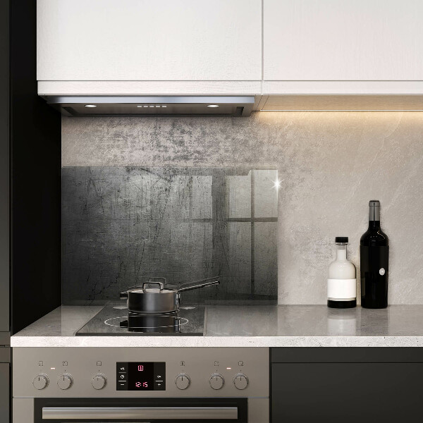 Skleněná deska do kuchyně Kovová textura