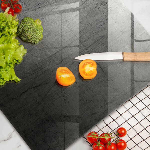 Skleněná deska do kuchyně Kovová textura