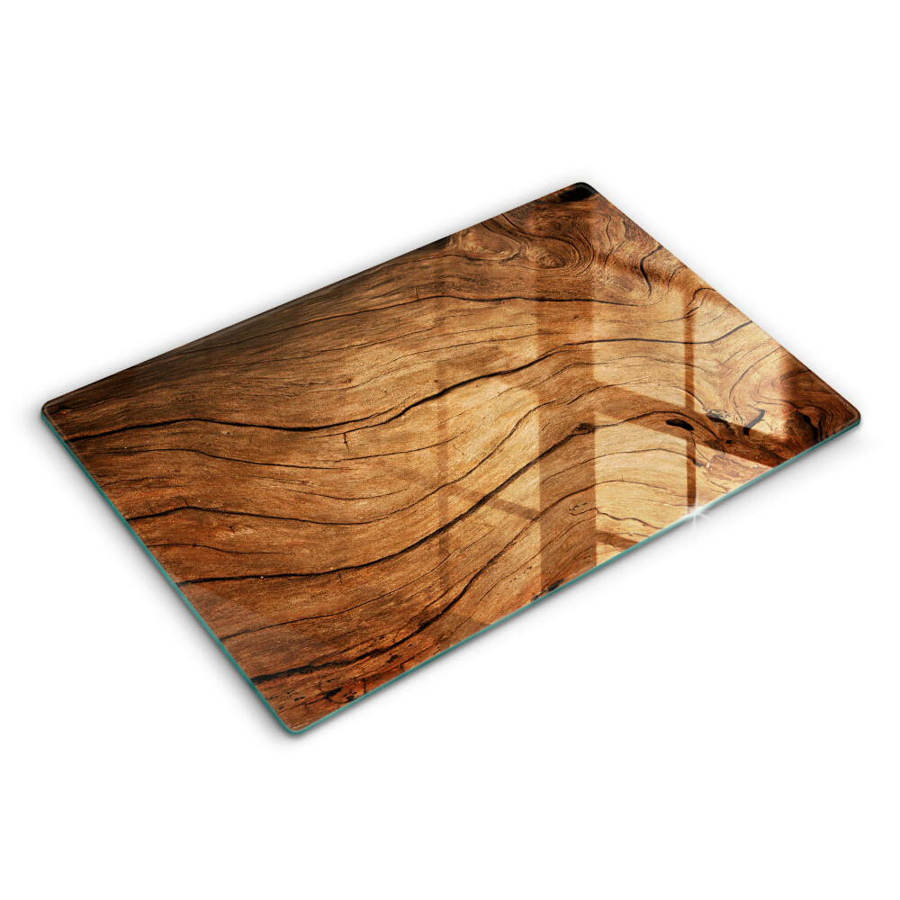 Krájecí prkénko skleněné Textura dřevěné desky