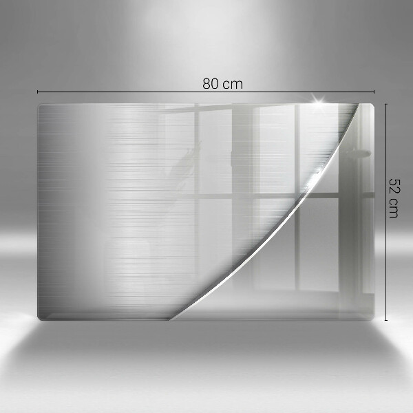 Skleněná deska do kuchyně Kovové tvary