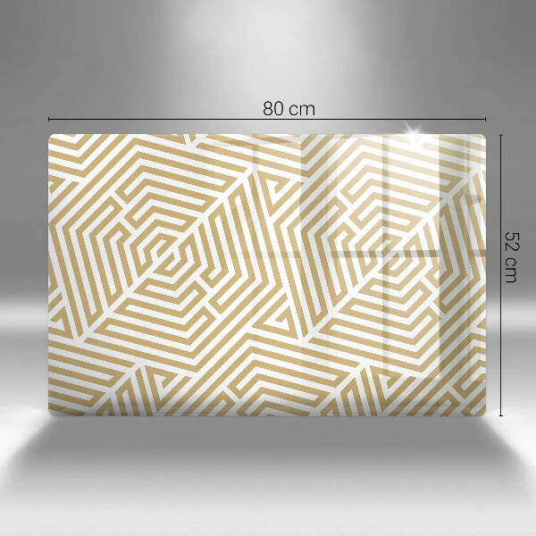 Skleněná deska do kuchyně Geometrické čáry