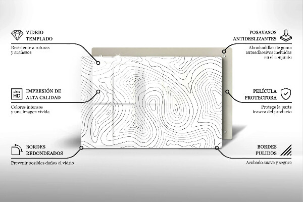 Skleněná deska do kuchyně Abstraktní tvary