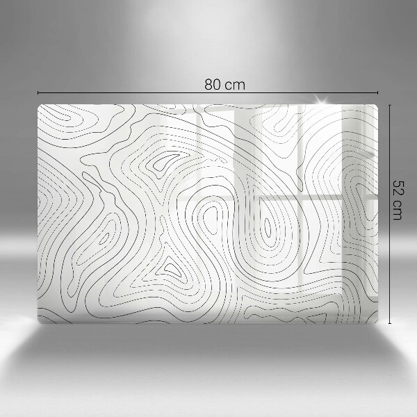 Skleněná deska do kuchyně Abstraktní tvary