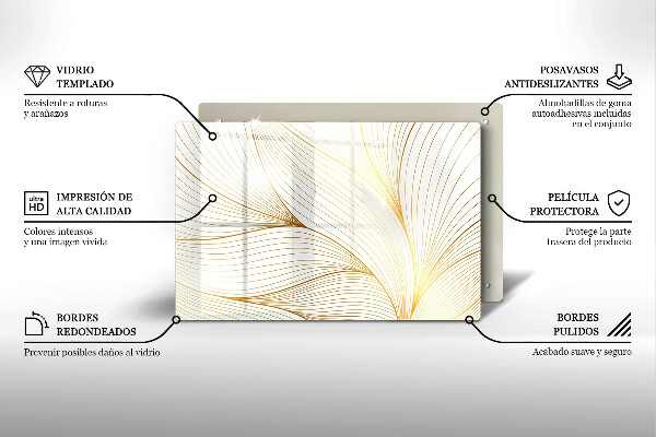 Skleněná deska do kuchyně Moderní čáry vzor