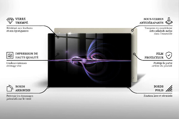 Skleněná deska do kuchyně Moderní abstrakce