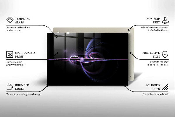 Skleněná deska do kuchyně Moderní abstrakce