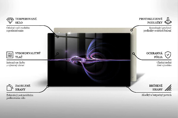 Skleněná deska do kuchyně Moderní abstrakce