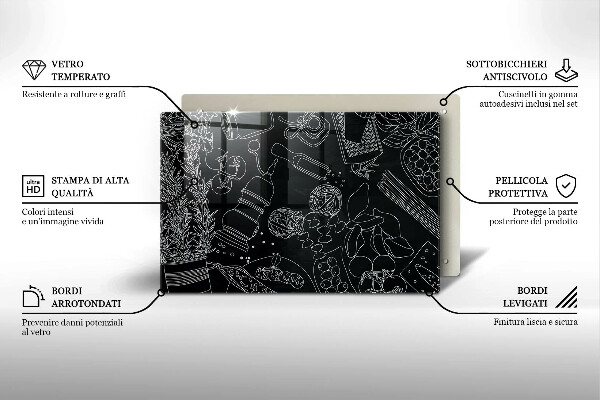 Skleněná deska do kuchyně Kuchyňské doplňky