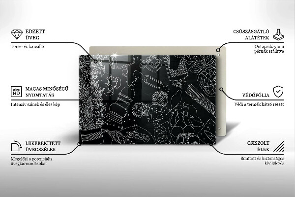 Skleněná deska do kuchyně Kuchyňské doplňky