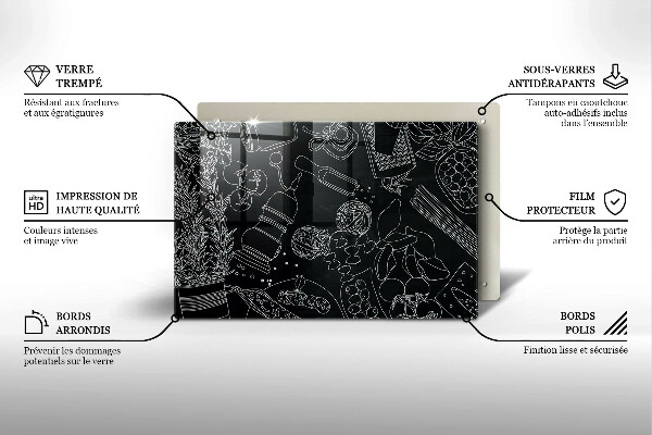 Skleněná deska do kuchyně Kuchyňské doplňky