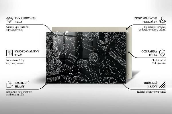 Skleněná deska do kuchyně Kuchyňské doplňky