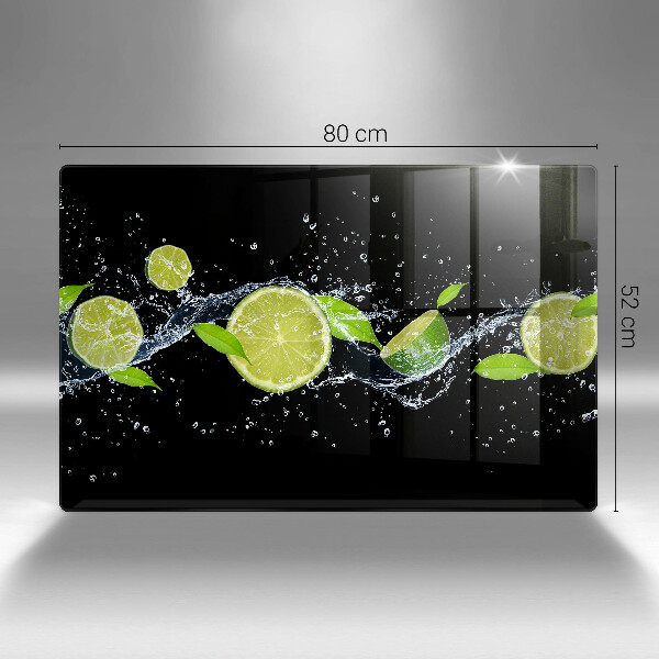 Skleněná deska do kuchyně Limetková voda