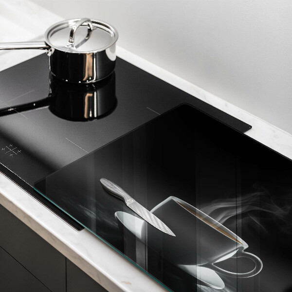 Skleněná deska do kuchyně Horký šálek kávy