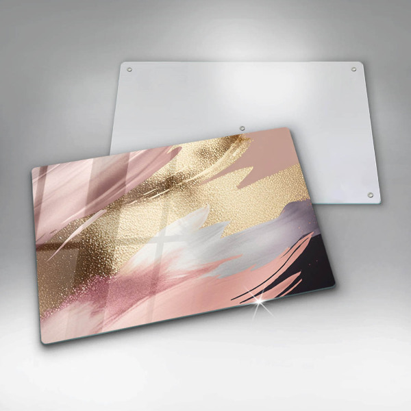 Skleněná deska do kuchyně Pastelové skvrny