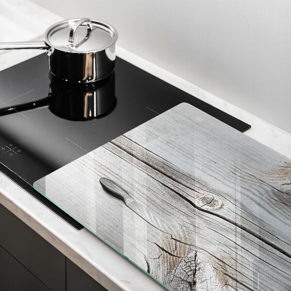 Skleněná deska do kuchyně Světlá struktura dřeva