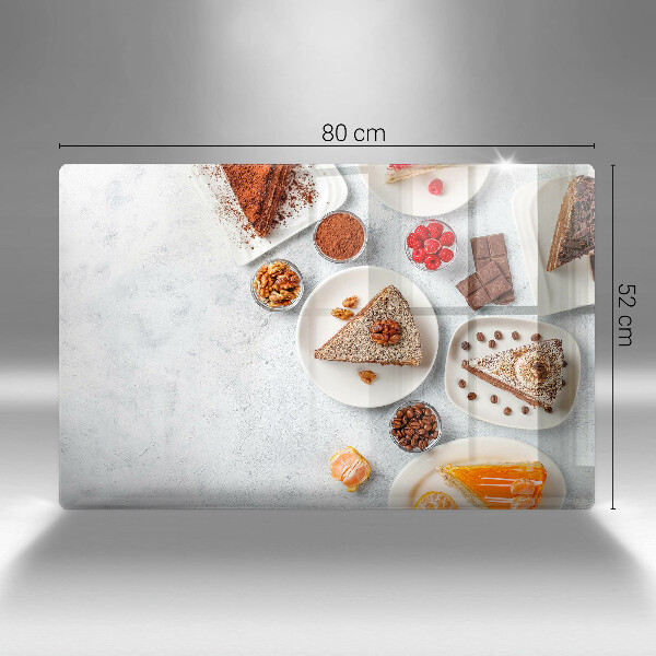 Skleněná deska do kuchyně Sladkost dortu