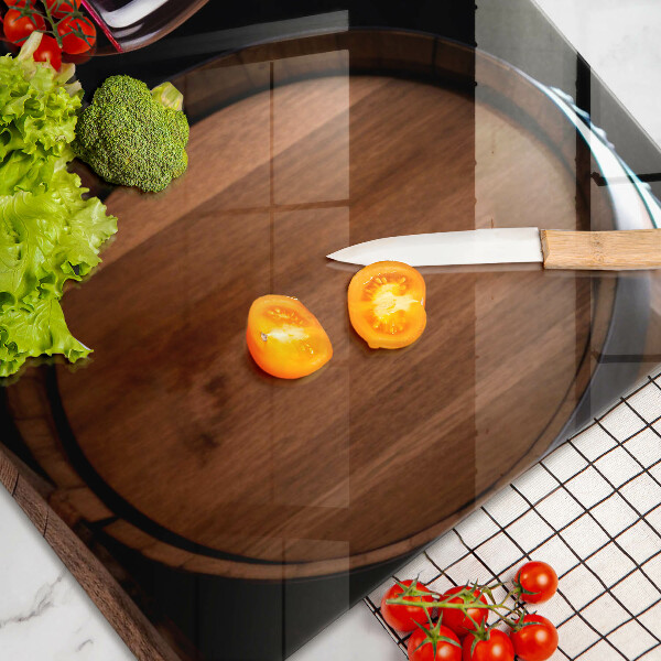 Skleněná deska do kuchyně Sudová sklenice na víno